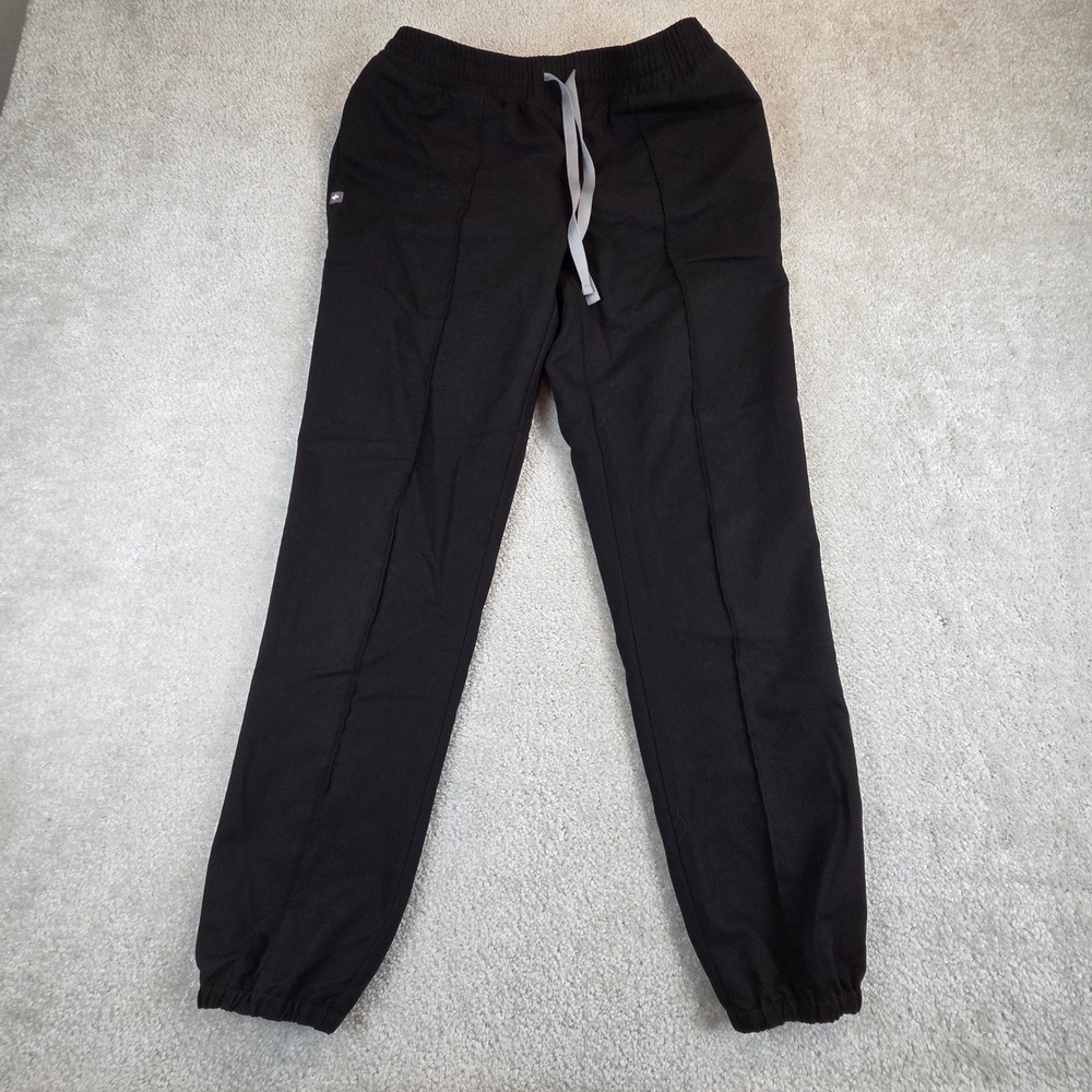 Figs Zamora High Waisted Scrub Pants W20SW2036 Womens Small Black Jogger